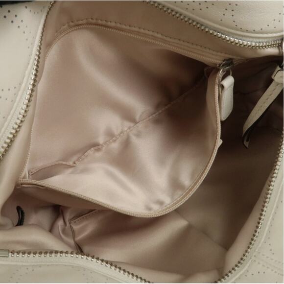 💎✨BEAUTIFUL✨💎Authentic COACH Leather Canvas Hand Bag Shoulder bag White - Picture 6 of 7